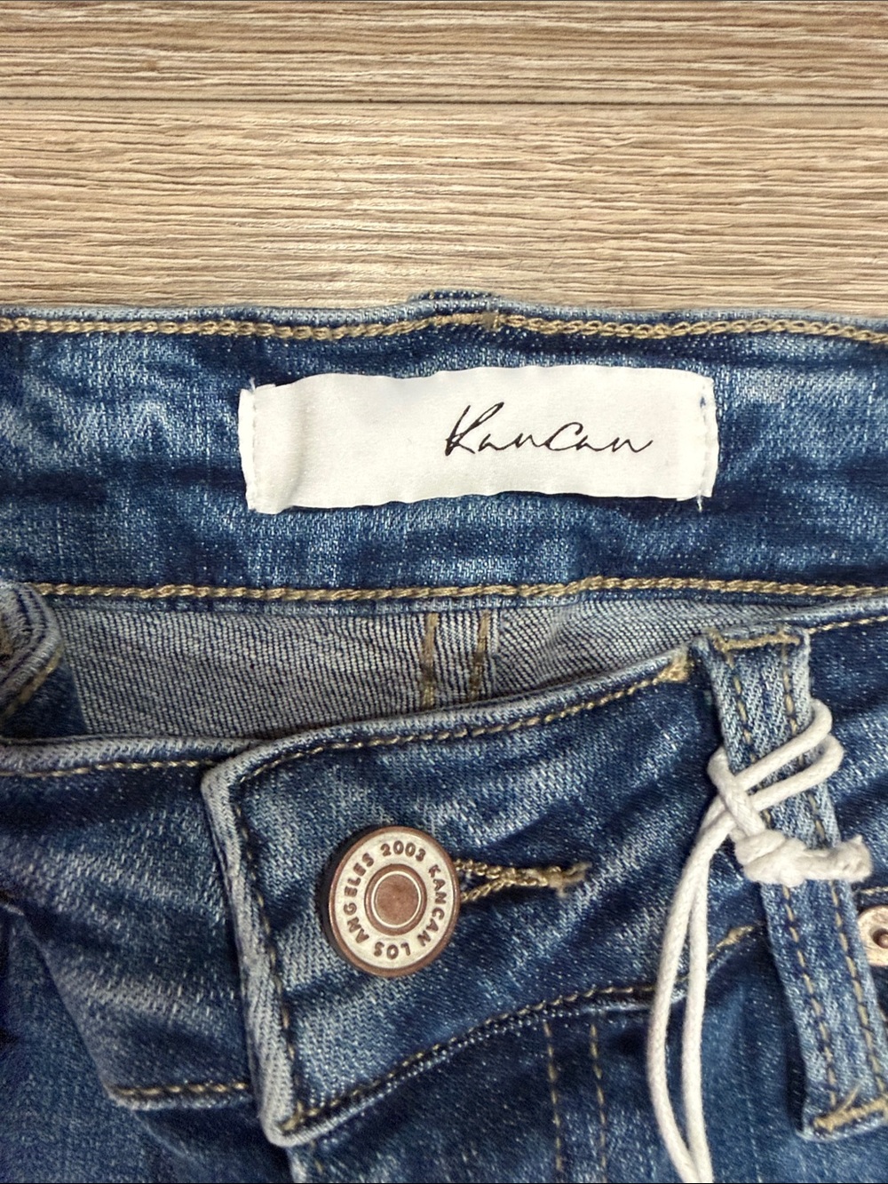 KanCan Slim High-Rise Skinny Jeans in Medium Blue - Picture 2 of 10